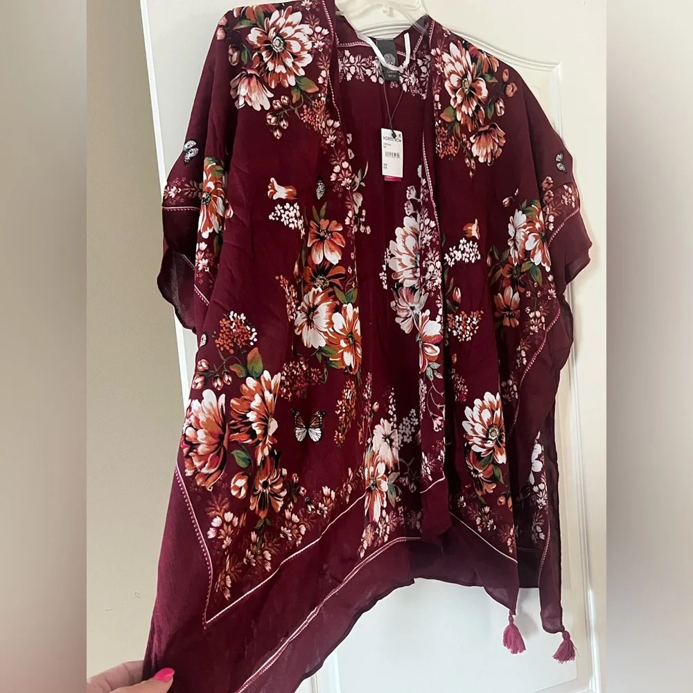 New! Vince Camuto Designer Kimono Wrap, Ruana Women’s OSFM - Picture 8 of 16